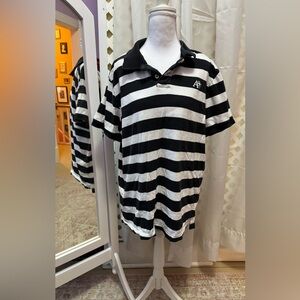 Aeropostale Black and White Striped Men's Shirt